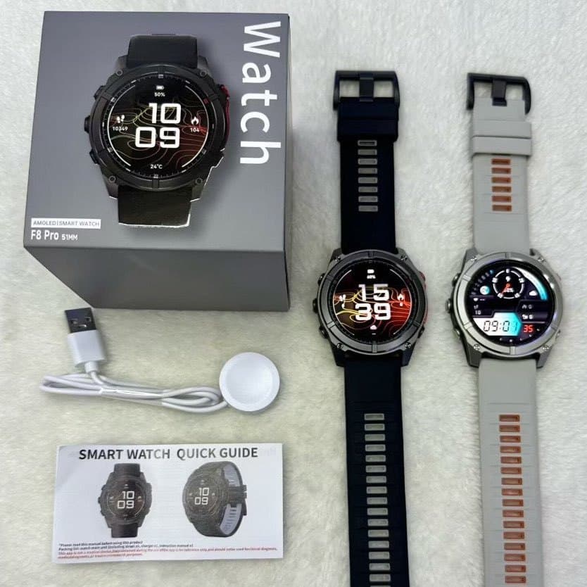 Relógio Inteligente F8 pro Para Homens À Prova D'água Mergulho , Natação Esportes Ao Ar Livre AMOLED SmartWatch Lanterna