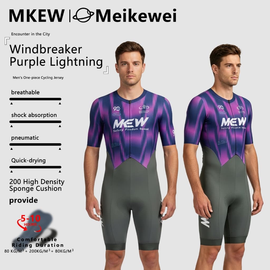 MKEW Macacão De Ciclismo Masculino , Nível De Treinamento , Roupas Masculinas , Antiderrapante , Pinça De Perna , Terno