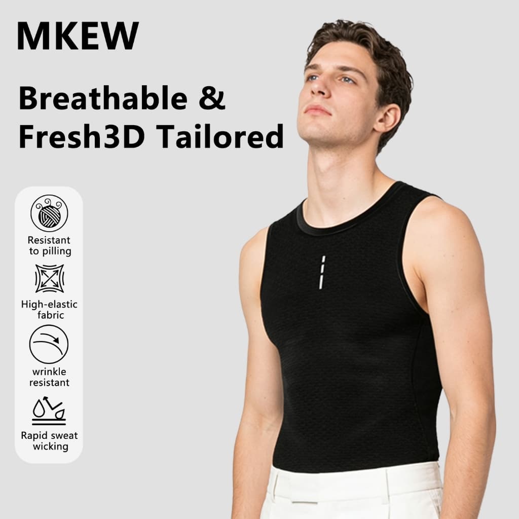 MKEW Camiseta Masculina De Verão Para Ciclismo , Roupa Íntima Bicicleta De Estrada , Malha Respirável De Secagem Rápida