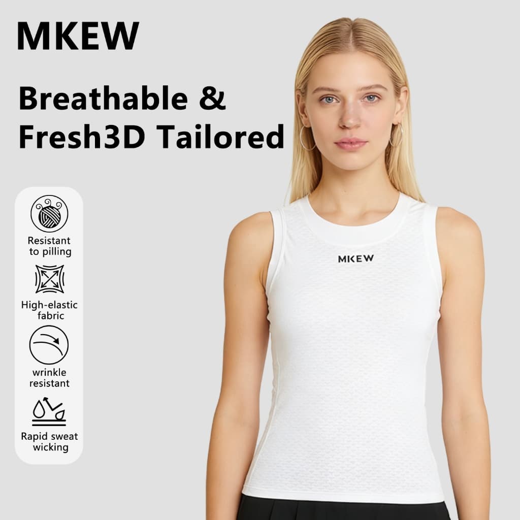 MKEW Moletom De Ciclismo Feminino De Verão , Respirável , De Secagem Rápida , Colete De Estrada Fundo Fino , Absorvente