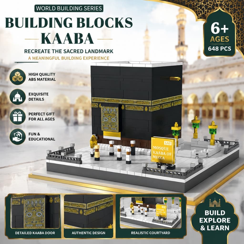Blocos De Construção Da Mesquita Meca Kaaba , Brinquedos Infantis