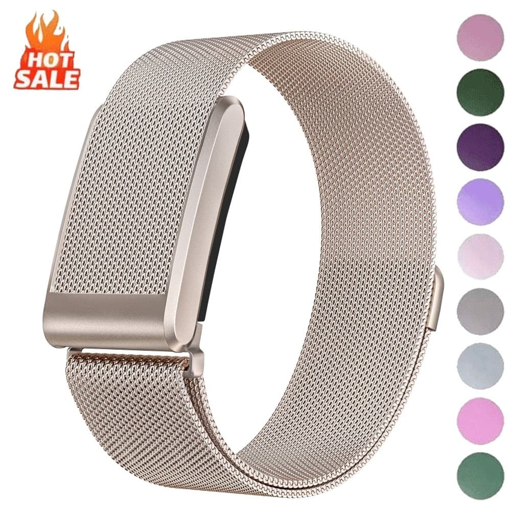 Novo Metal De Aço Inoxidável Milanês Pulseira Para Whoop 5.0 Um Pico Pulseiras Life Correas ECG De Relógio