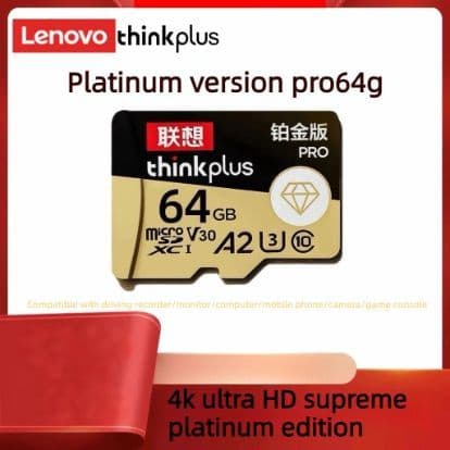Lenovo Seguro 512GB Cartões SD Micro TF Cartão De Memória Gravador 128GB 64GB 32GB Alta Velocidade Para Câmera/Jogos/GoP