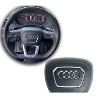 Adequado para Audi Q3/A4/Q5/Q7 Capa de volante/capa de Airbag