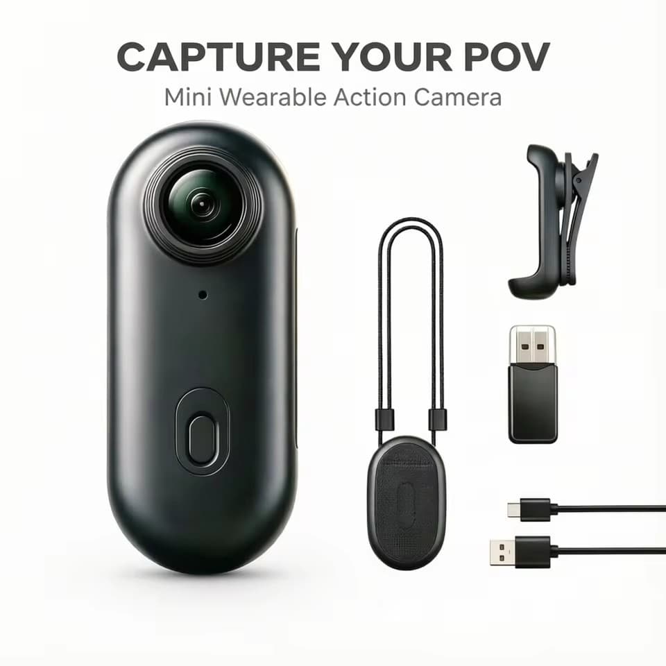 Câmera De Ação 4K À Prova D'água 30M Mini Esportiva 1080P WiFi Com Lente Grande Angular 120 ° Pulsador Magnético