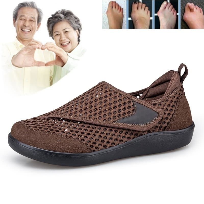 Tamanho Grande 43 44 45 46 Sapatos Masculinos Soltos E Respiráveis De Largura Larga Femininos Ajustáveis Leves Para Diab
