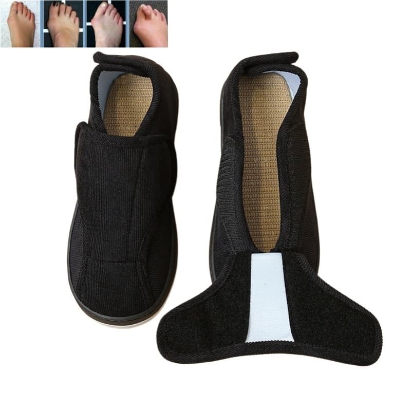 Sapatos Para Diabéticos Primavera Verão Homem Confortável Respirável Idosos Com Pés Inchados Diabetes Homens Sola De Bor