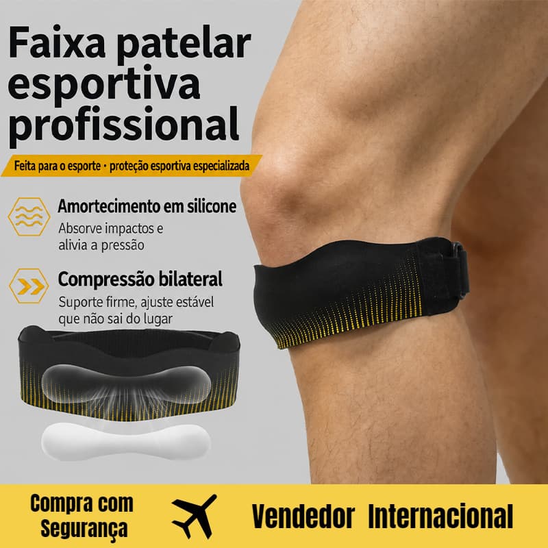 JC Joelheiras esportivas Cinto de patela para corrida ao ar livre Aptidão Joelheiras de compressão Absorção de choque Eq