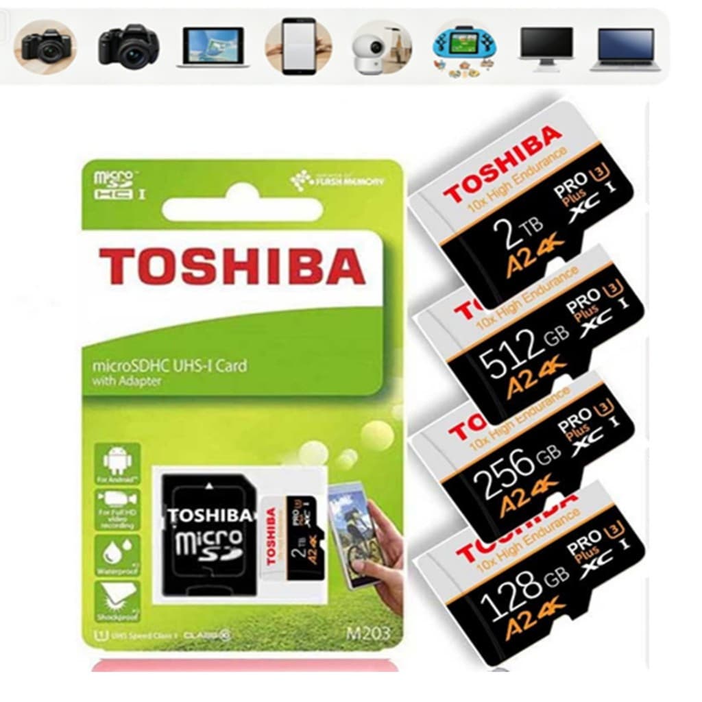 Micro Cartão De Memória TF SD 2TB 1TB 512GB 128GB 256GB 64GB 32GB U3 Classe 10 Flash Para Celular Computador cctv Câmera