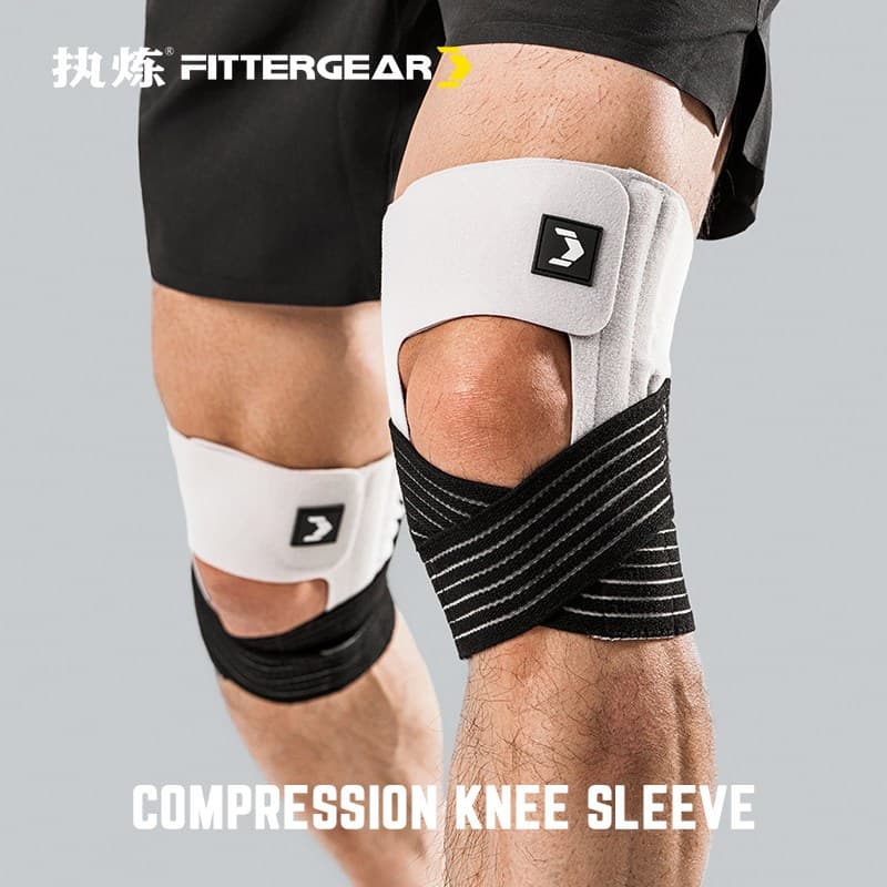 FITTERGEAR joelheiras esportivas, joelheiras profissionais, competição dedicada, antiderrapante, menisco, articulação, b