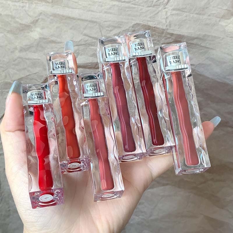 HERORANGE HR284 Espelho De Essência De Cristal Transparente Esmalte Labial