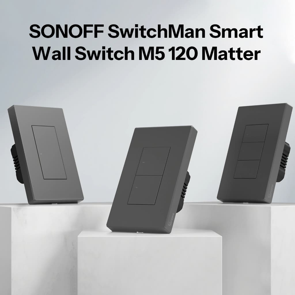 SONOFF M5 120 Matter M5 Compatibilidade SwitchMan Interruptor De Parede Inteligente Mecânico Botão Local Controle De APP