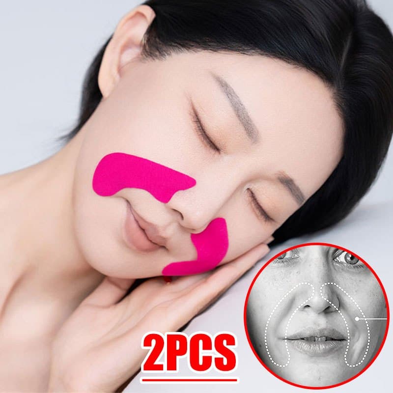 2 peças/adesivo de memória facial para dormir em forma de golfinho-cinto de treinamento facial em forma de golfinho-cabe