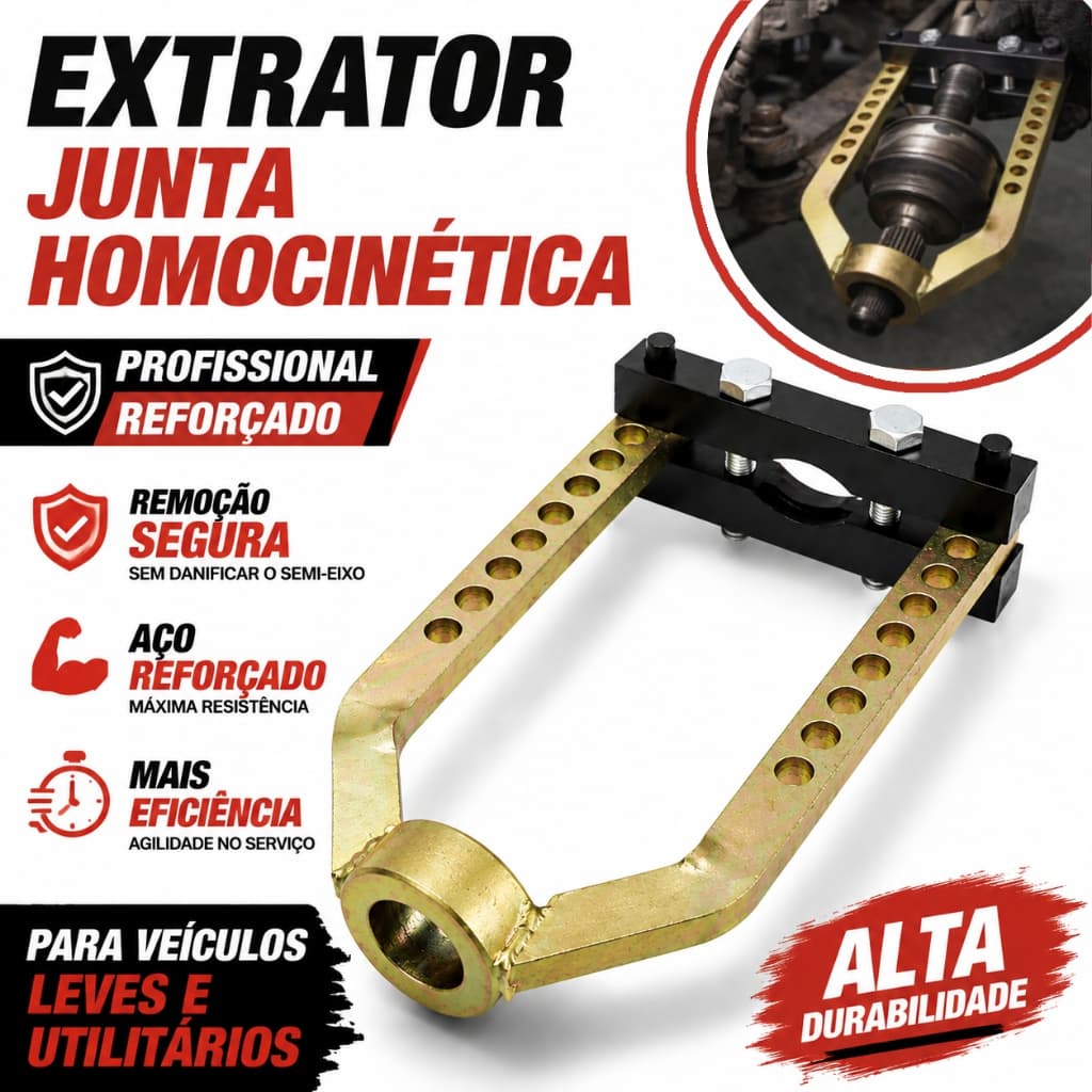 Extrator para Junta Homocinética Automotivo Profissional Reforçado para Oficina Mecânica