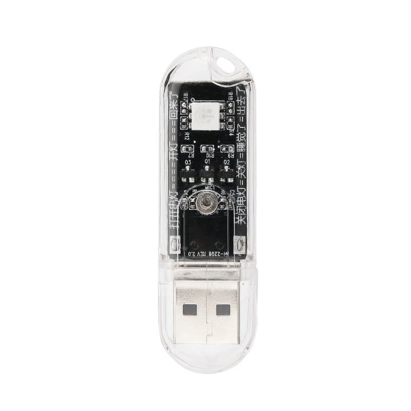 Luz Noturna LED Com Controle De Voz Inteligente USB , Mini Lâmpada De Leitura Plug-in Portátil Ativação De Som