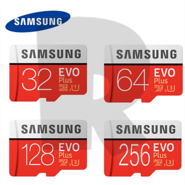 Cartão Vermelho Samsung U3 De Memória De Alta Velocidade 8GB 16GB 32GB 64GB 128GB 256GB EVO Plus Monitoramento Doméstico