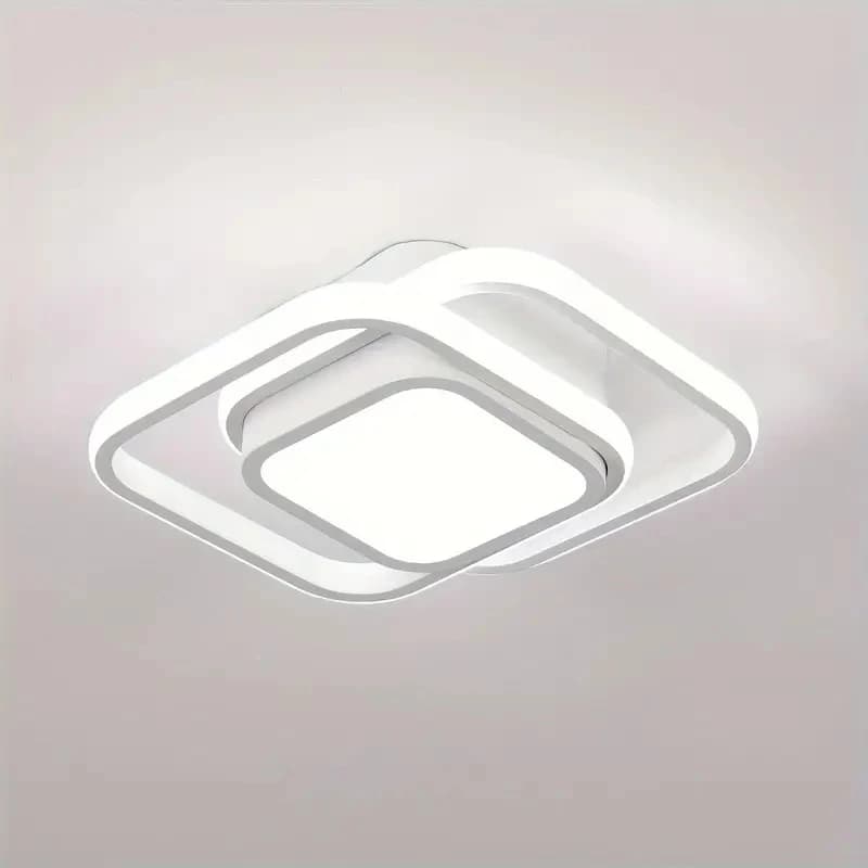 Luminaria Teto Pendente Quadrado Luz Led Sobrepor 44w Grande Moderna Sala Quarto 110V a 265V~