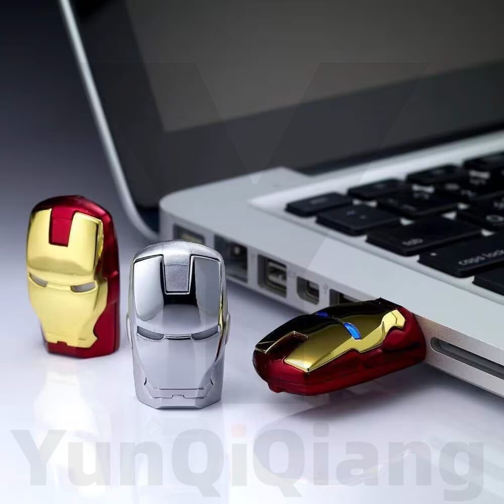 Metal Iron Man USB flash De Alta Velocidade Portátil memory stick 1GB 2GB 4GB 8GB 16GB 32GB 64GB 128GB 2TB plug and play