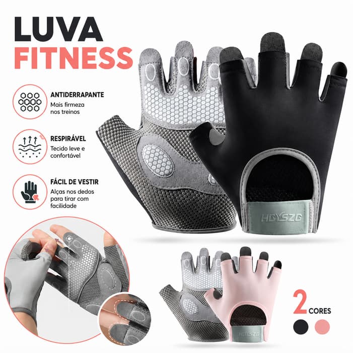 1Par De Luvas De Ginástica Antiderrapantes Respiráveis Para Homem Mulher Fitness Construção Corporal