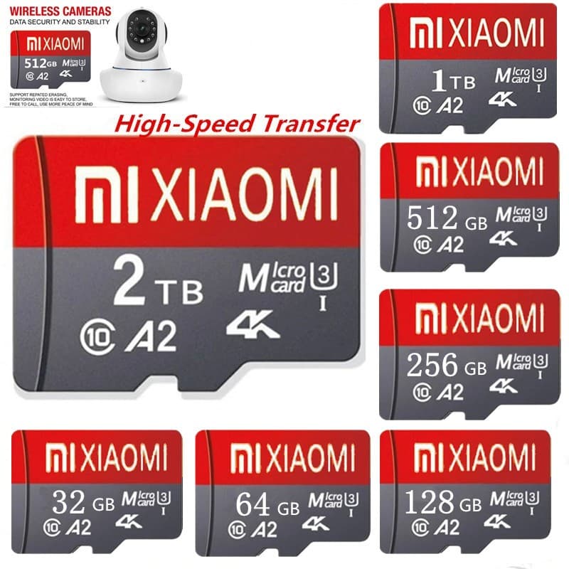 Cartão Micro SD Original 512GB 256GB 128GB De Memória TF Extremo 2TB U3 4K Alto