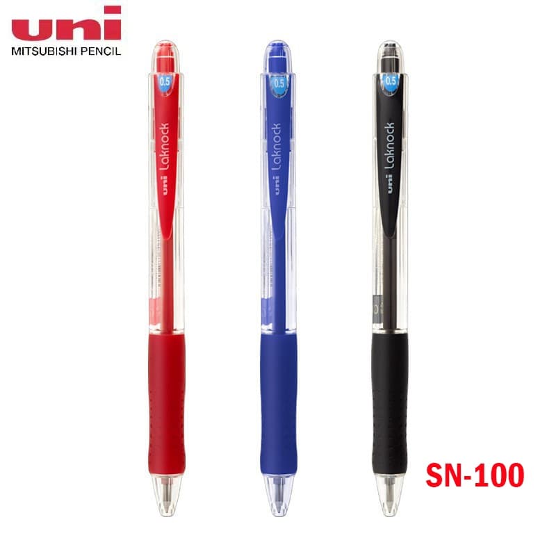 1 Unidade Caneta Esferográfica Japonesa Uni Laknock SN-100 Gel De Imprensa 0.5 Mm