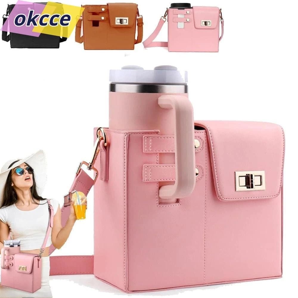 Sacos Para Garrafas De Água Crossbody | Bolsa De Armazenamento De Copo De Cintura Ajustável Portátil , Ajuste Universal