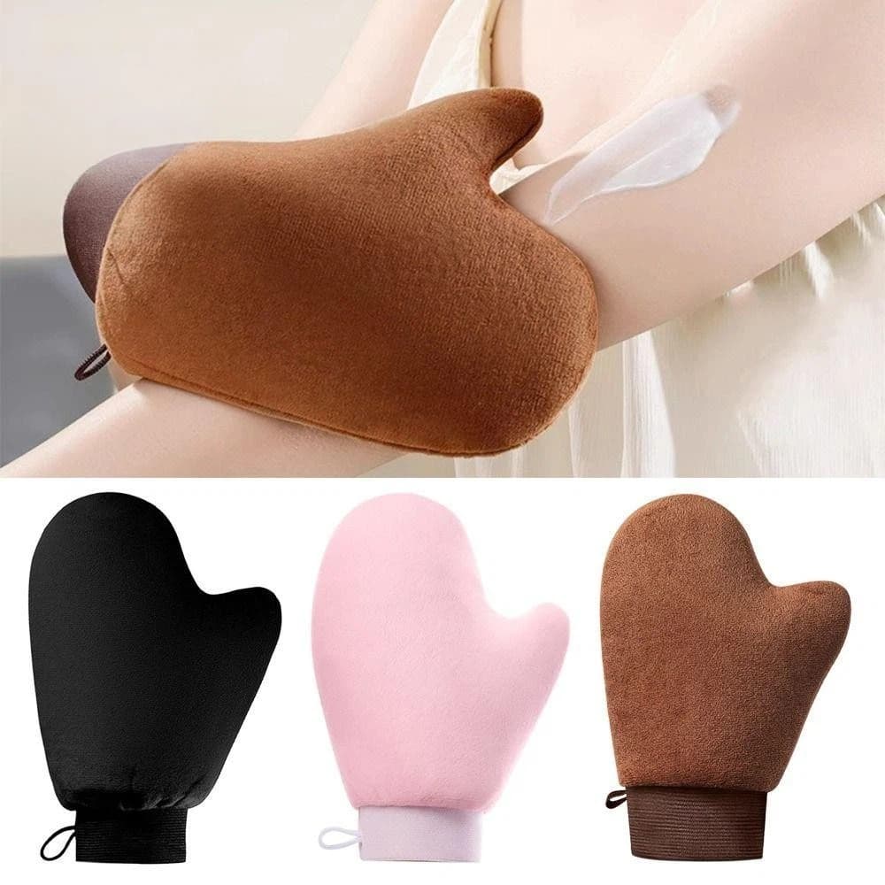 1 Pçs Luva De Dedo Reutilizável Corpo Auto Tan Aplicador Luvas De Bronzeamento Creme Loção Mousse Limpeza Corporal
