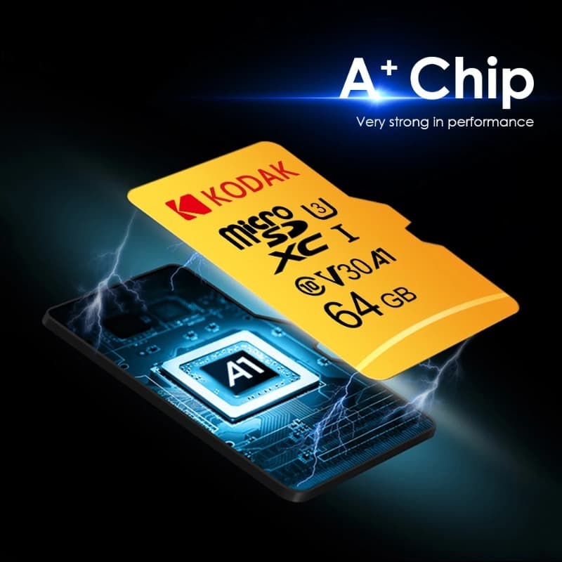 Novo Cartão mini TF De Alta Velocidade Kodak 64 Gb C10 U3 V30 De Memória , Adequado Para Telefones Celulares , Vigilânci