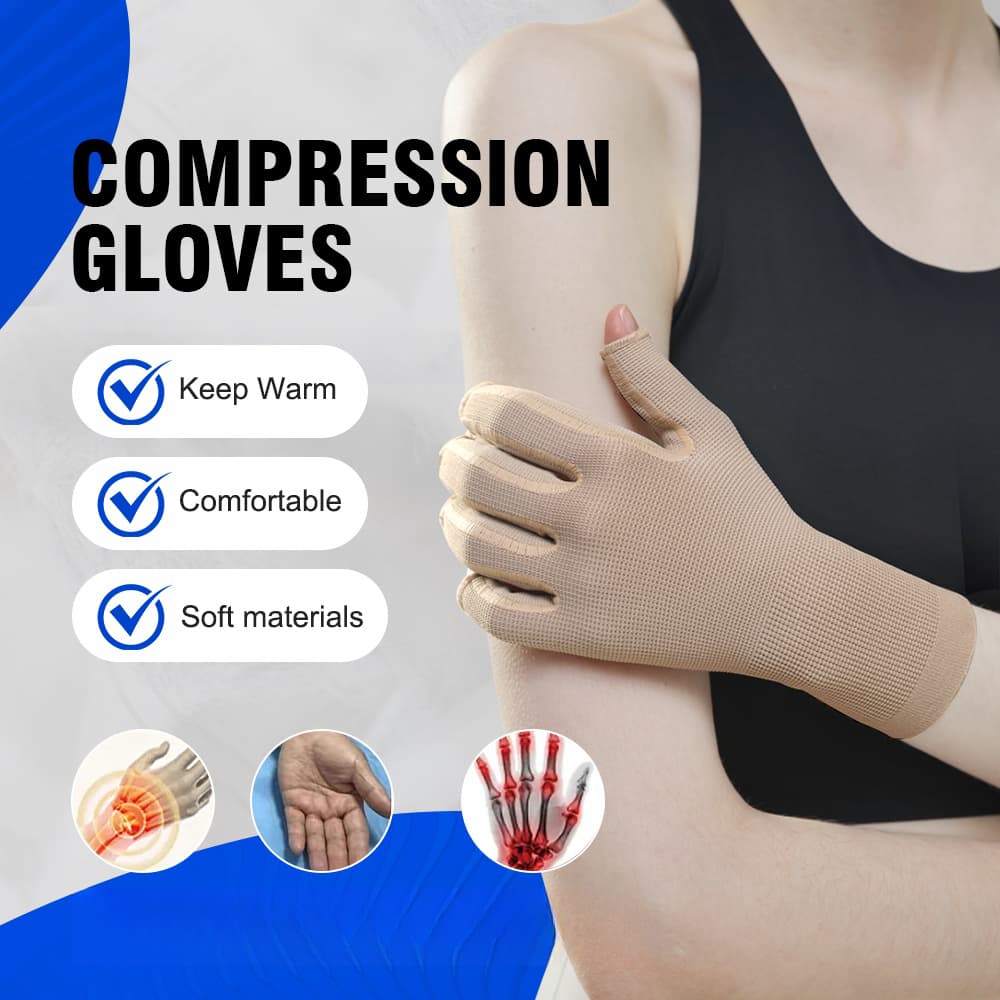 1pc Luvas De Compressão Artrite Suporte De Pulso Para Homens E Mulheres Terapia Artesanal Pulseira Alívio Da Dor Nas Art