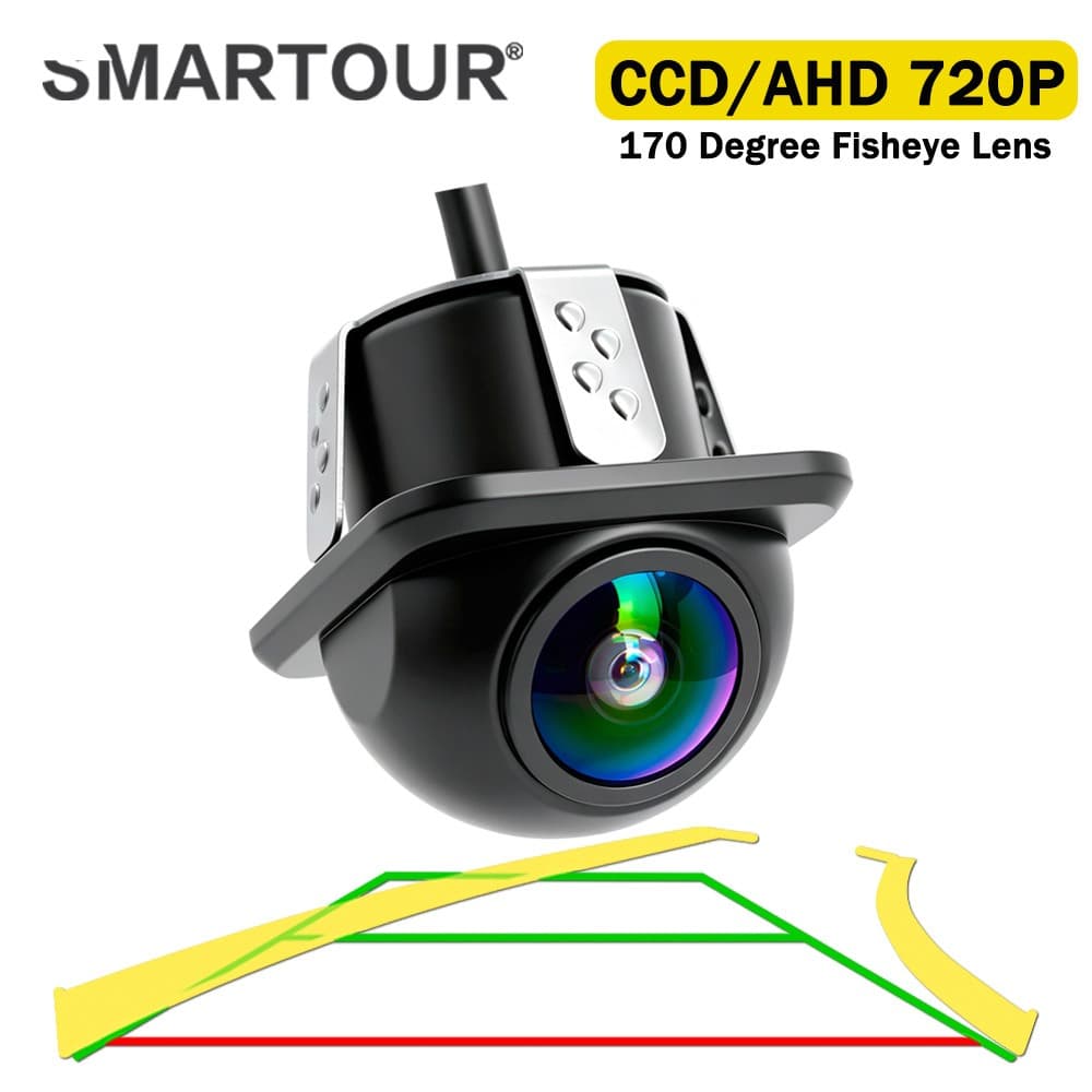 SMARTOUR 2K AHD 720P Trajetória Dinâmica Inteligente Câmera Reversa Carro De Estacionamento Reverso Universal buckup
