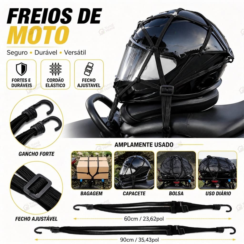 Correias para motocicleta de 60/90 cm correias elásticas correias ajustáveis ​​para bicicleta
