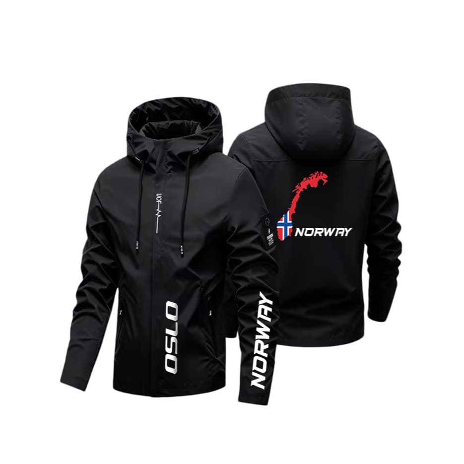 Jaqueta Masculina Casual Estampada – Estilo Todas As Estações Corta-Vento Para Atividades Ao Ar Livre De Voo De Alta Qua