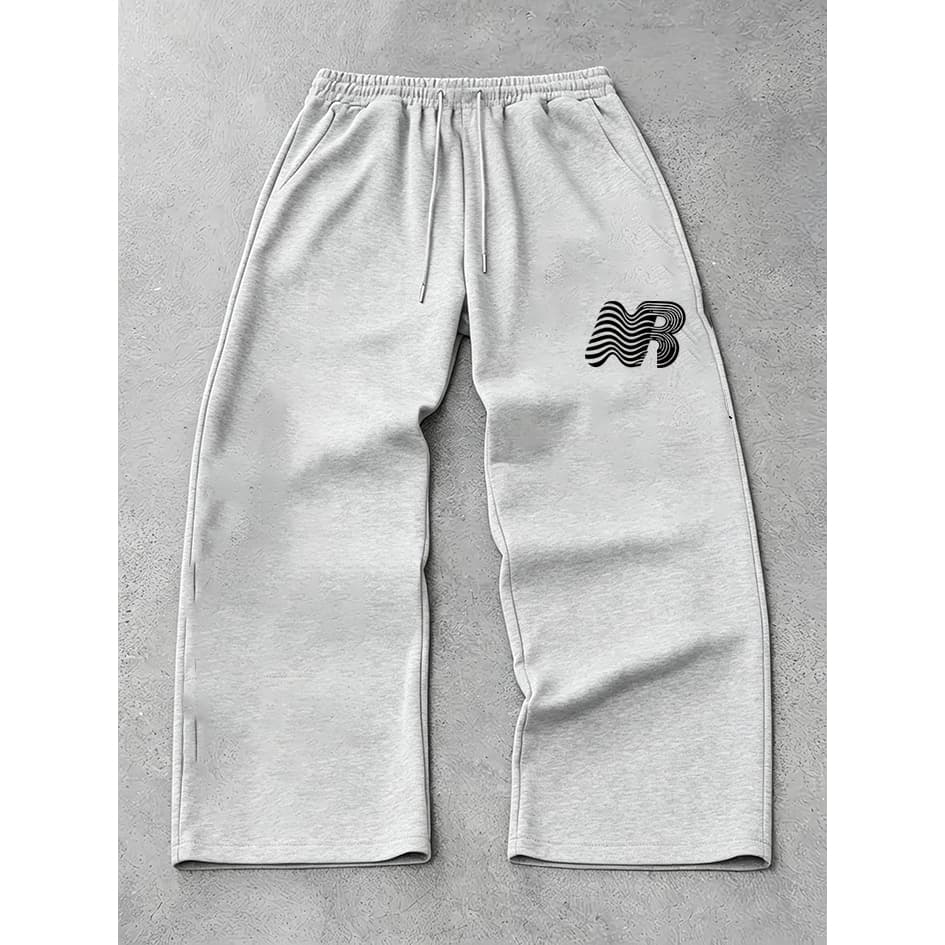 Calças Largas De Hip Hop Y2K , Grandes Estilo Rua De Moletom Pretas Confortáveis Com Cintura Elástica Para Uso Diário