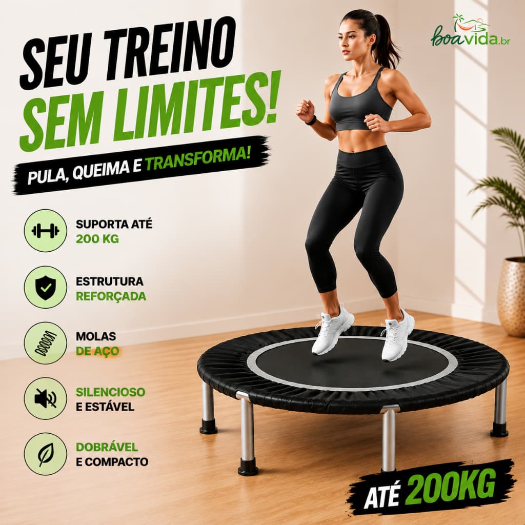 Jump Profissional Com Capa Saia Diâmetro 1 M 200kg Mini Reforço Cama Elástica Elastica Academia