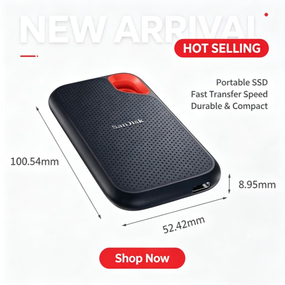 Novo Shandi E61 SSD 2TB 4TB 8TB 16TB Disco Rígido Externo De Alta Velocidade De Estado Sólido Portátil Para Desktop
