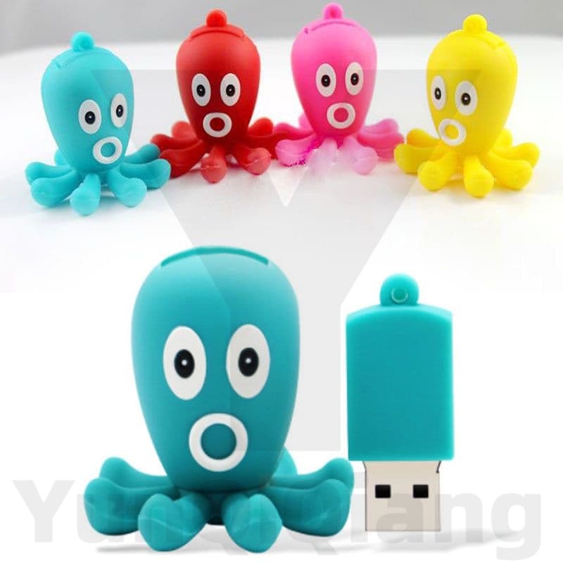 Caneta De Alta Velocidade USB Polvo Dos Desenhos Animados , À Prova D'água , 1GB , 2GB , 4GB , 8GB , 16GB , 32GB , 64GB