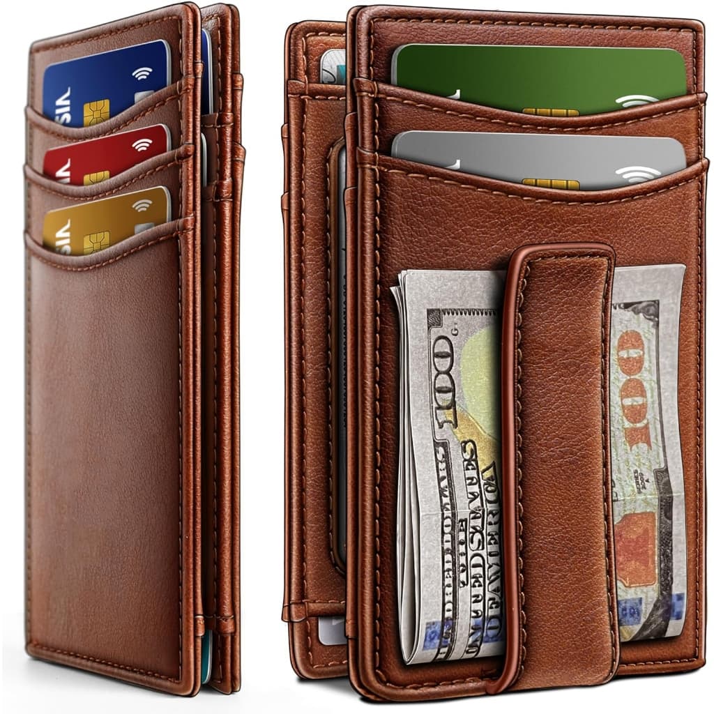 Carteira Slim Masculina Porta Cartões Feminina, Ultra Fina, Magnético