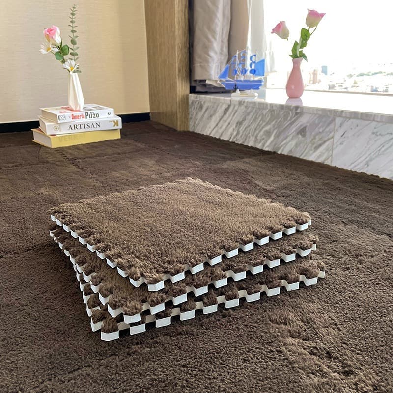 Tapete de emenda para sala de estar, quarto, resistente à sujeira, tapete de escalada para bebês