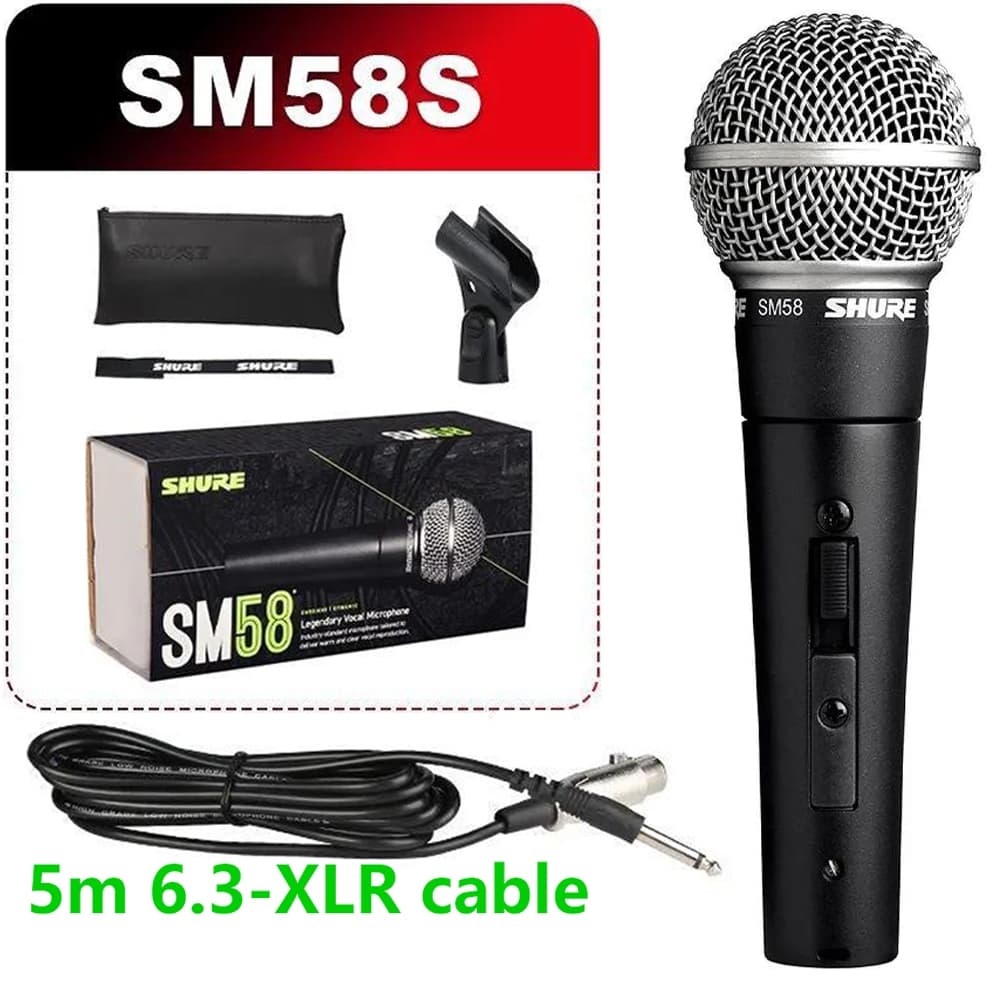 [Venda Quente E Frete Grátis] Tiktok Transmissão Ao Vivo Microfone SM58 sm58s vocal Superior Para Canto De Palco ,