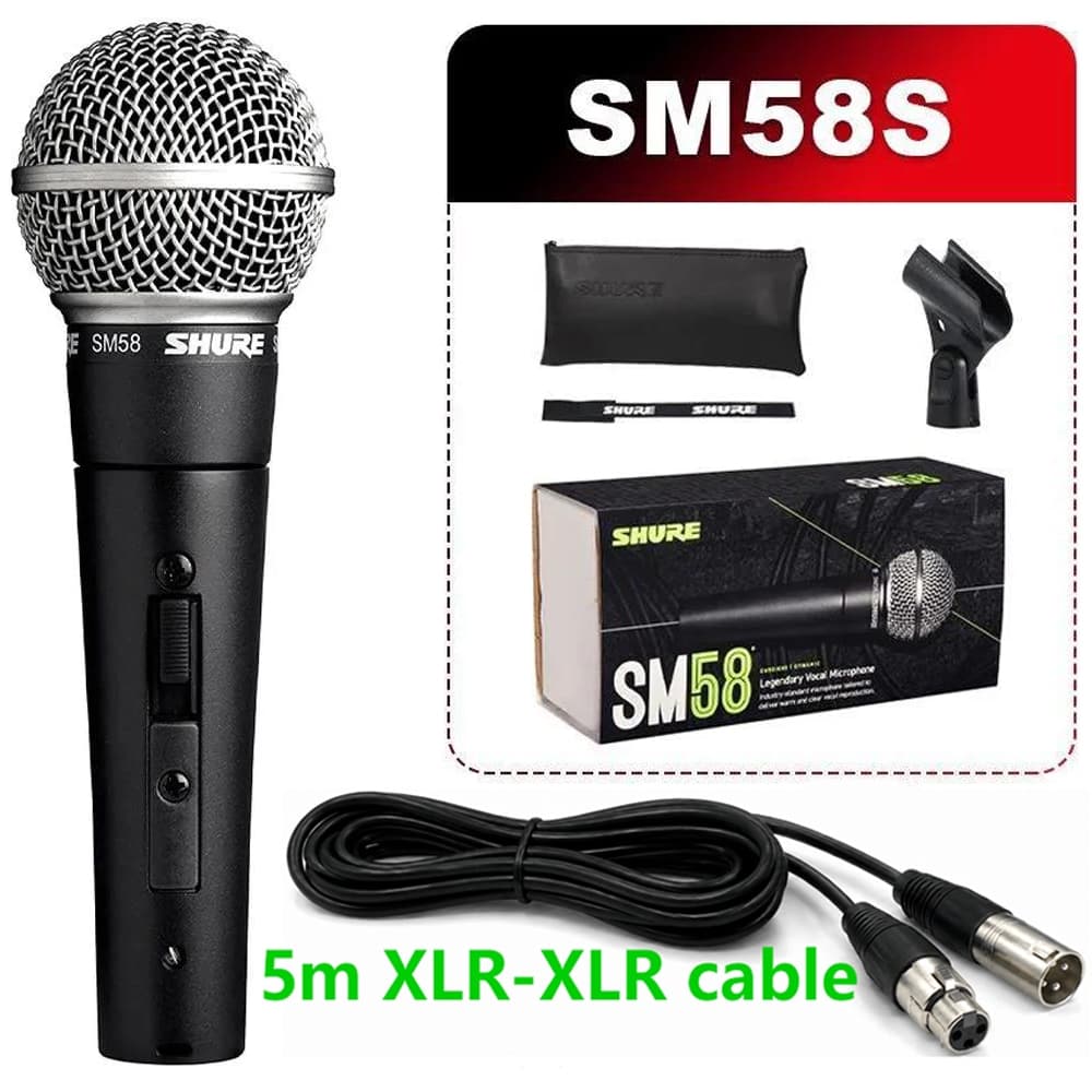 [Venda Quente E Frete Grátis] Tiktok Transmissão Ao Vivo Microfone SM58 sm58s vocal Superior Para Canto De Palco ,