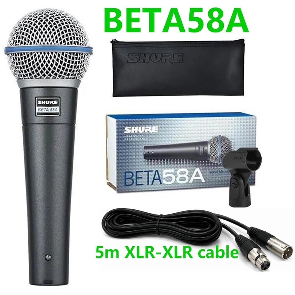 [Venda Quente E Frete Grátis] Tiktok Transmissão Ao Vivo Microfone BETA58A vocal Superior Para Canto De Palco , Di