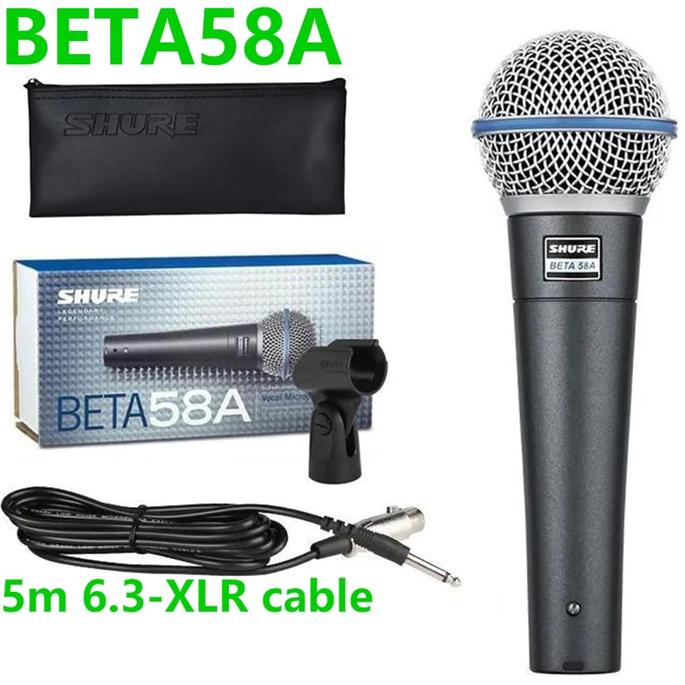 [Venda Quente E Frete Grátis] Tiktok Transmissão Ao Vivo Microfone BETA58A vocal Superior Para Canto De Palco , Di