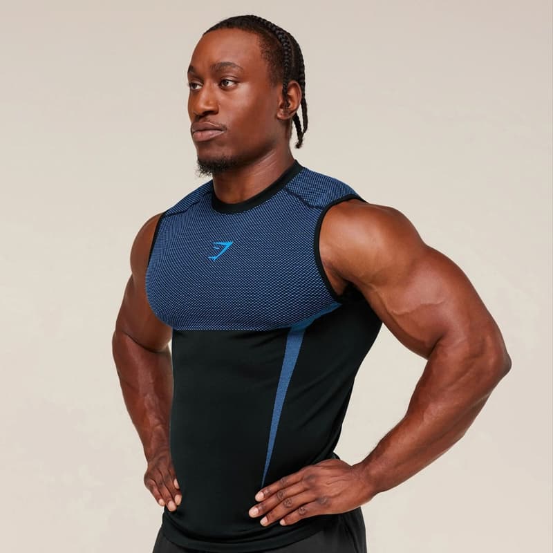 Colete Casual Elástico Masculino De Ginástica , Secagem Rápida , Confortável , Adequado Para Treinamento Esportivo Ao Ar