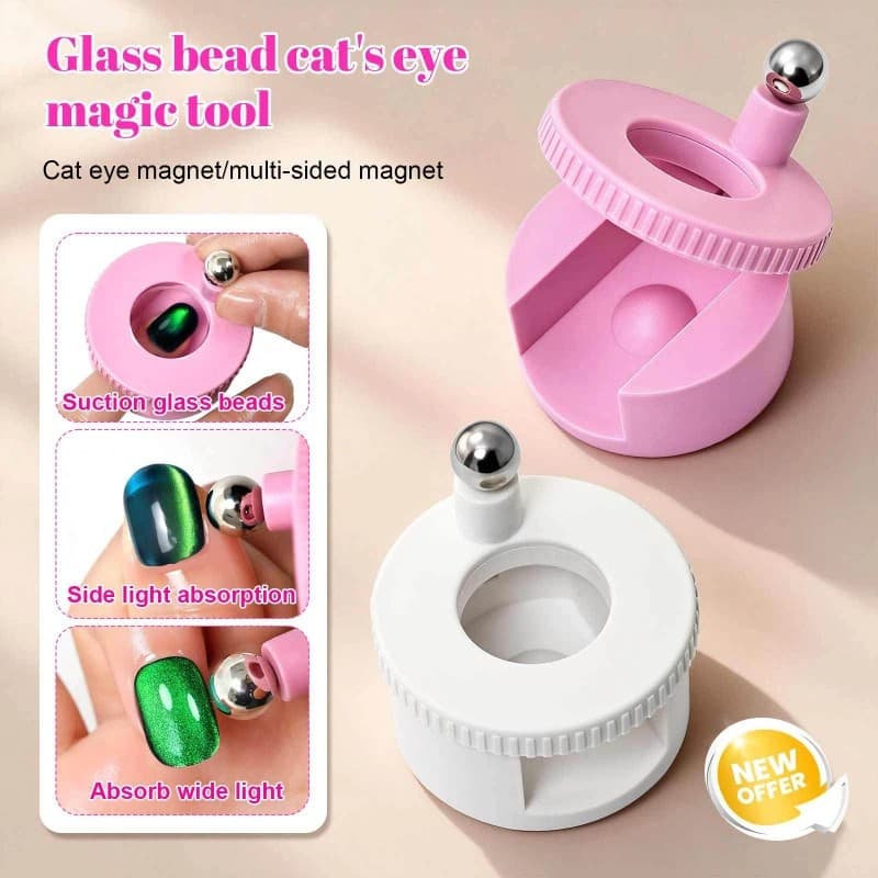 Ferramenta Magnética Artesanal Para Arte Em Unhas , Olho De Gato , Rotativa , Auxiliar Física Pura Pacote De 1 Peça