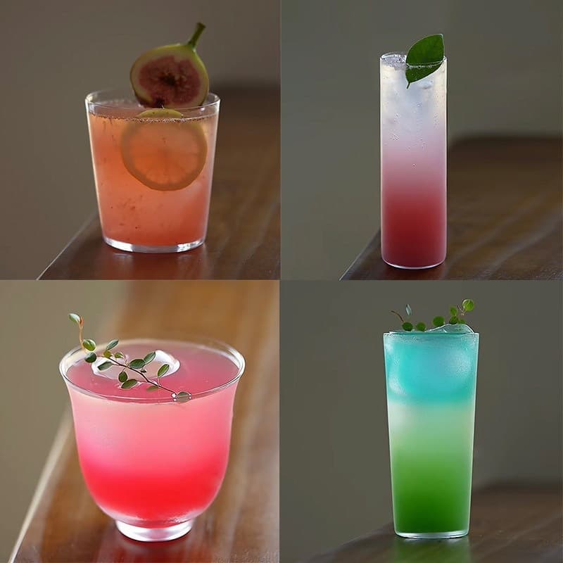 Estilo japonês copo de café gelado Latte copo Kung Fu chá estilo chinês Cocktail clássico copo de vidro extração beber c