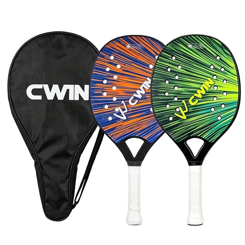 CWIN Raquete De Tênis De Praia Profissional , Leve , Absorvente Completo , Núcleo De EVA , Baixa Resistência Ao Vento ,