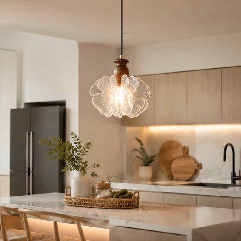 Lustres De Teto Acrílico De Estilo Medieval , Luminária Pendente LED Retrô Francesa , Droplight Decorativo Para Sala De