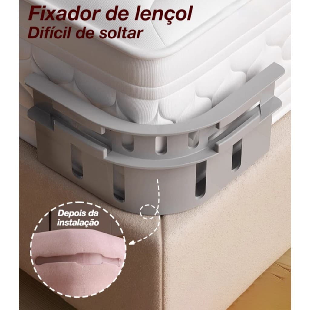 KIT 12/8/4pcs Suportes De Lençóis Resistentes , Mantenha Arrumados , Ampliados Atualizados Com Clipes De Lençol