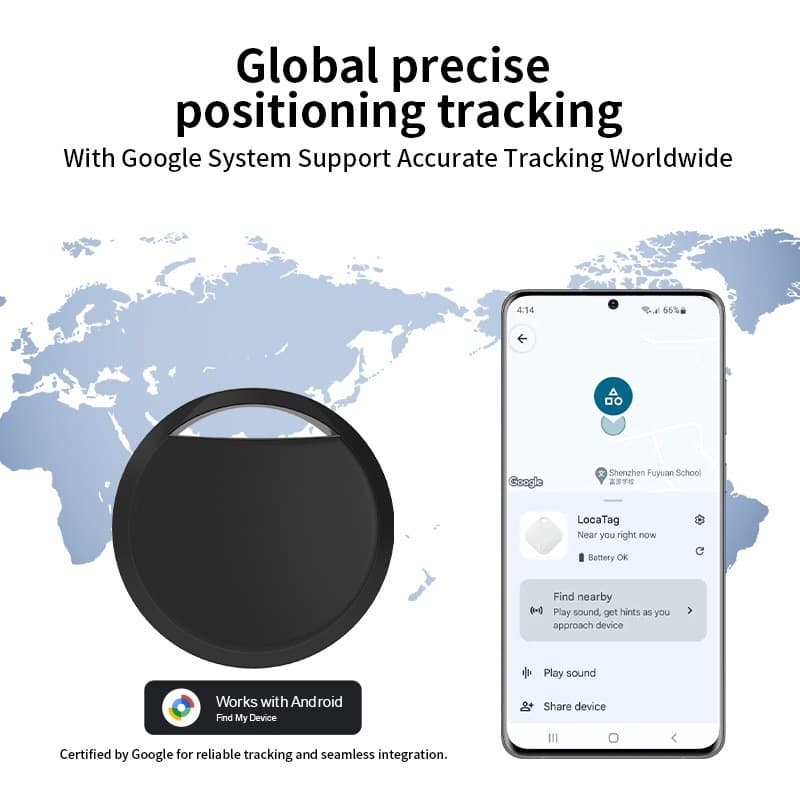 Usado para google encontrar dispositivo anti-perda google iTag localizador itens para animais de estimação ferramenta út