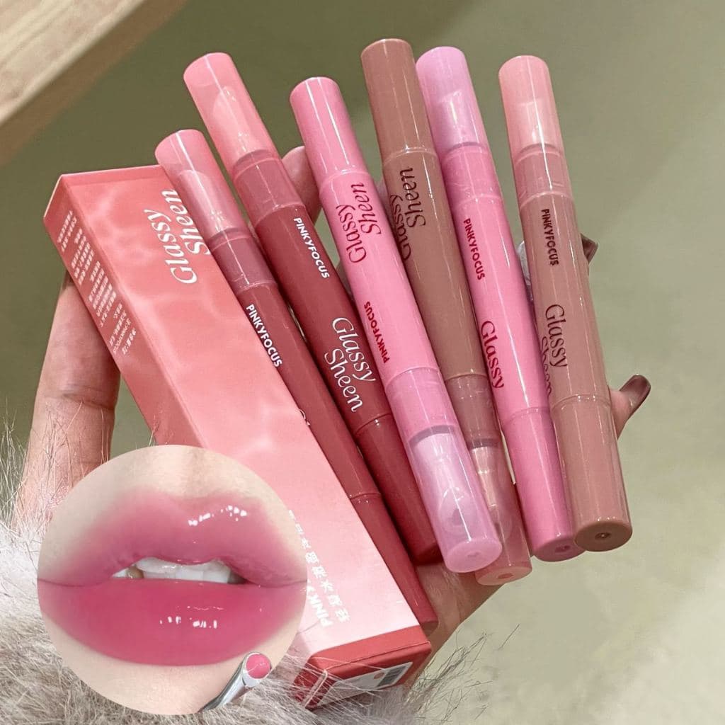 PINKYFOCUS PN930 Gel leve Ice Clear Plump Lip Gloss